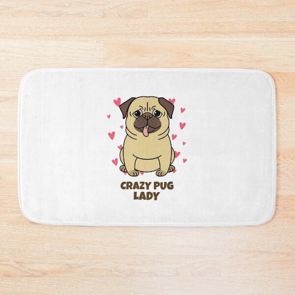Item preview, Crazy pug lady- Dog mom designed and sold by Vaishnavi Deo.