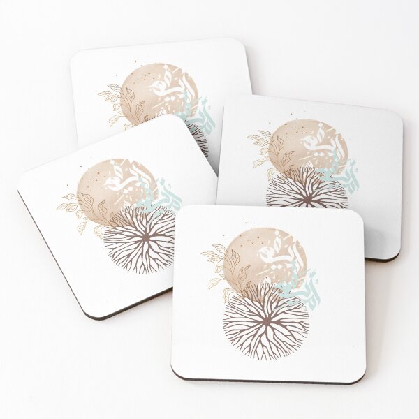 Item preview, Modern neutral boho art - Roots designed and sold by TheOpulent.