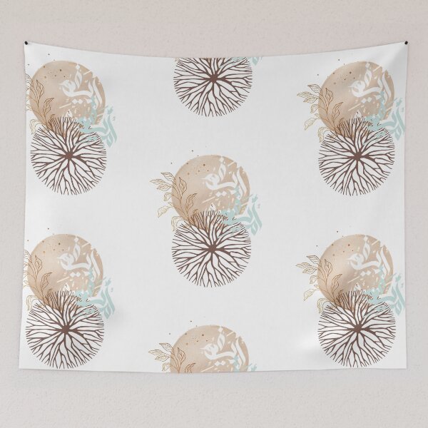 Item preview, Modern neutral boho art - Roots designed and sold by TheOpulent.