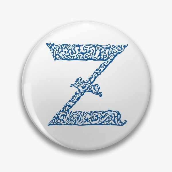 Item preview, Blue Monogram - Letter "Z" designed and sold by RoamingRabbit.
