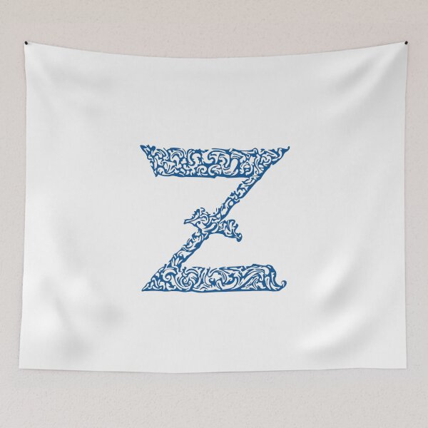 Item preview, Blue Monogram - Letter "Z" designed and sold by RoamingRabbit.