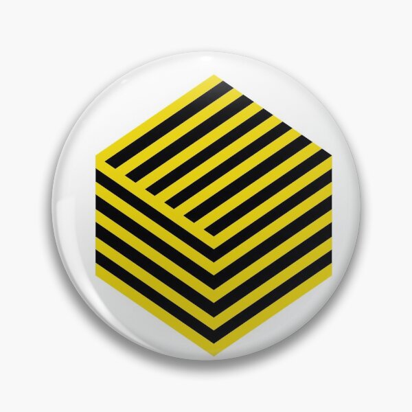 Aperçu de l'œuvre Cube jaune et noir coloré créée et vendue par UrsusTech.