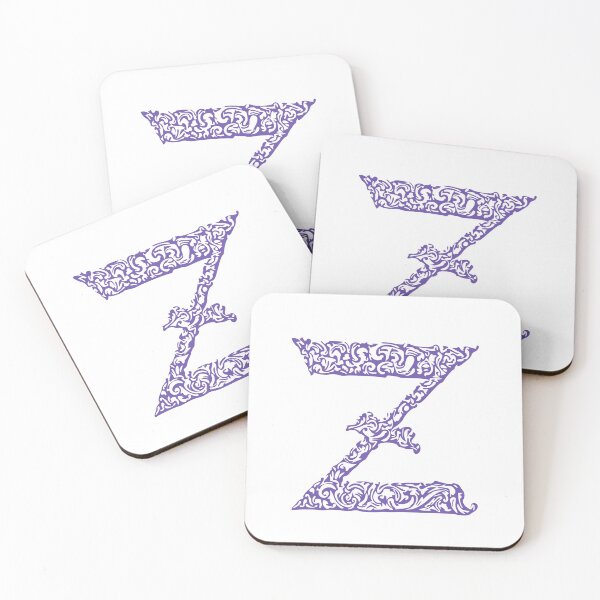Item preview, Purple Monogram - Letter "Z" designed and sold by RoamingRabbit.