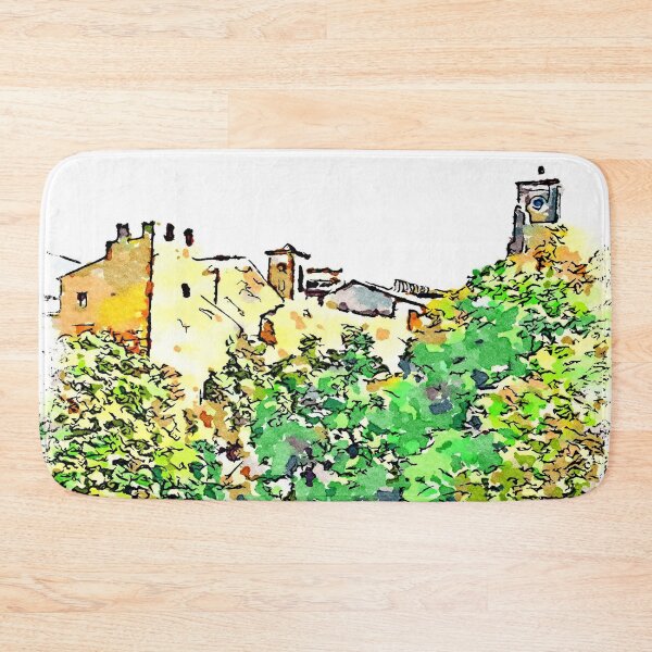 Item preview, Barbarano Romano: landscape with wood and village on the rock designed and sold by Giuseppe Cocco.