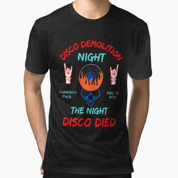 Old Comiskey Park Shirt Vintage Disco Demolition Night Long Sleeve T-Shirt