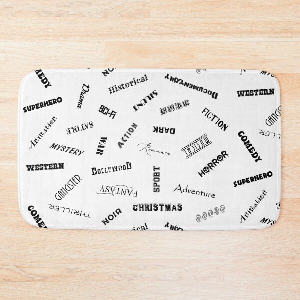 Item preview, MOVIE GENRES - STICKER PACK black pattern designed and sold by KoolDsigns-FLIX.