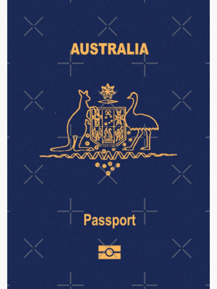 Australia Passport Sticker For Sale By Hakvs Redbubble 8761