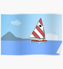Sunfish Sailboat Poster