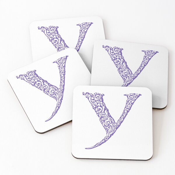 Item preview, Purple Monogram - Letter "Y" designed and sold by RoamingRabbit.