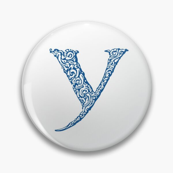 Item preview, Blue Monogram - Letter "Y" designed and sold by RoamingRabbit.