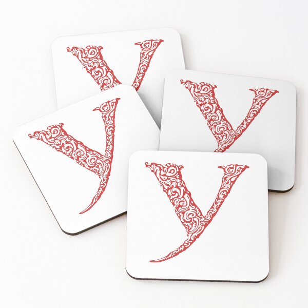 Item preview, Red Monogram - Letter "Y" designed and sold by RoamingRabbit.