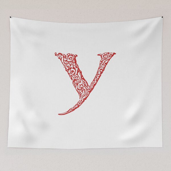 Item preview, Red Monogram - Letter "Y" designed and sold by RoamingRabbit.