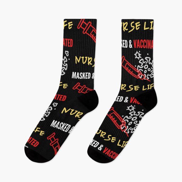 Item preview, Masked And Vaccinated Nurse Life designed and sold by RedFlamenco.