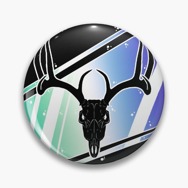 Artikelvorschau, MLM Pride Skull - Hirsch entworfen und verkauft von KCDragons.