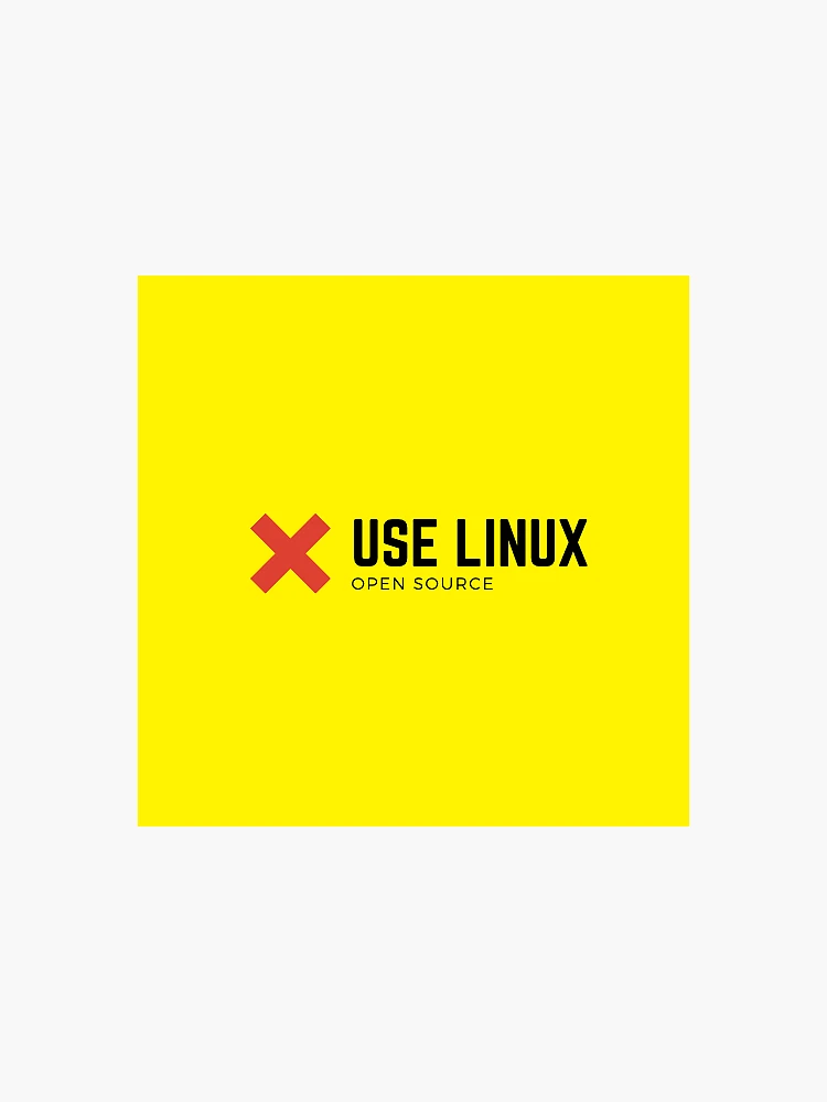 Thumbnail 3 of 3, Magnet, Use Linux Sticker designed and sold by MasterPat32.