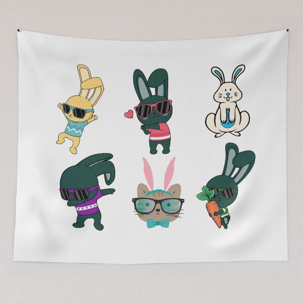 Item preview, Bunny with glasses designed and sold by Sam Artist.