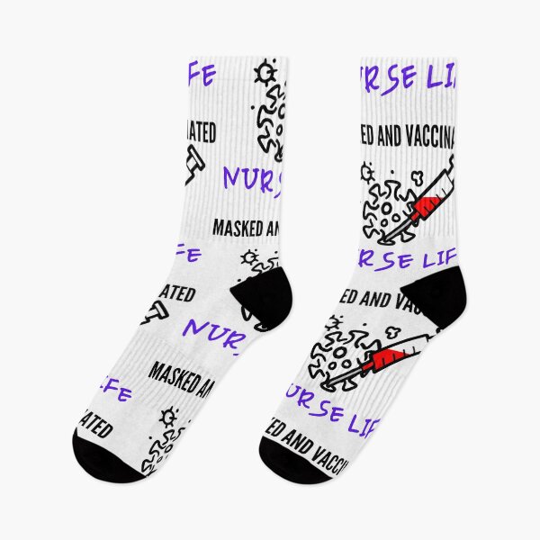 Item preview, Masked And Vaccinated Nurse Life designed and sold by RedFlamenco.