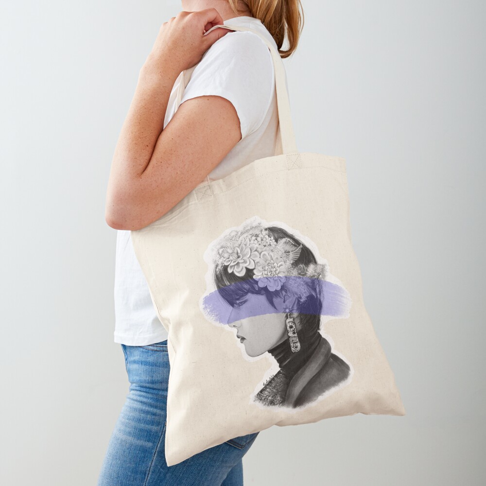 BTS V (Kim Taehyung) colored pencil drawing, BTS fan art Tote Bag by jaeho