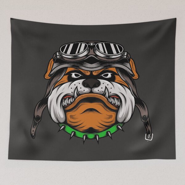 Item preview, aviator dog / biker designed and sold by CRAKY.