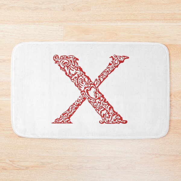 Item preview, Red Monogram - Letter "X" designed and sold by RoamingRabbit.