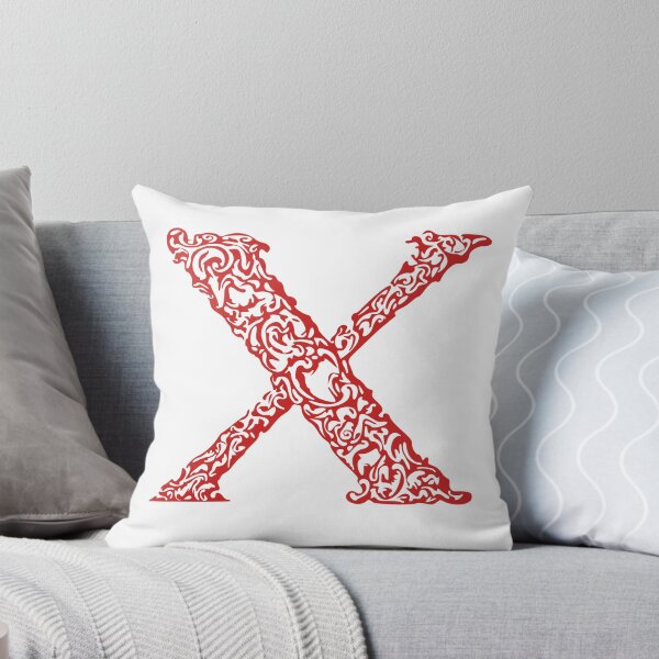 Item preview, Red Monogram - Letter "X" designed and sold by RoamingRabbit.