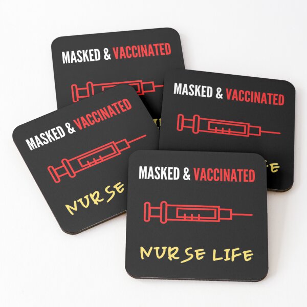 Item preview, Masked And Vaccinated Nurse Life designed and sold by RedFlamenco.