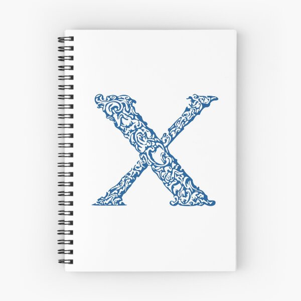 Item preview, Blue Monogram - Letter "X" designed and sold by RoamingRabbit.