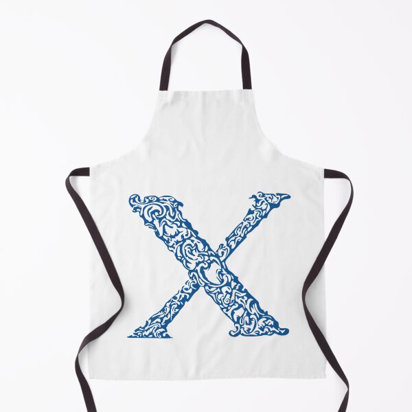 Item preview, Blue Monogram - Letter "X" designed and sold by RoamingRabbit.