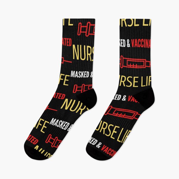 Item preview, Masked And Vaccinated Nurse Life designed and sold by RedFlamenco.