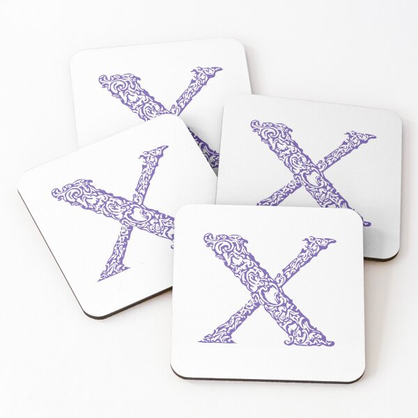 Item preview, Purple Monogram - Letter "X" designed and sold by RoamingRabbit.
