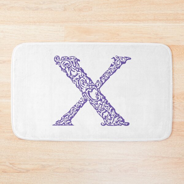 Item preview, Purple Monogram - Letter "X" designed and sold by RoamingRabbit.