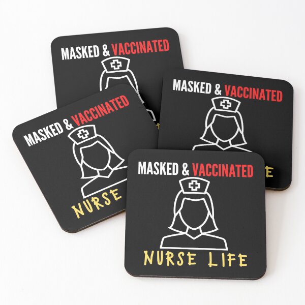 Item preview, Masked And Vaccinated Nurse Life designed and sold by RedFlamenco.