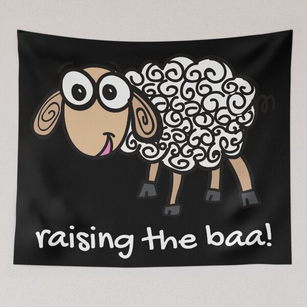 Item preview, Raising the baa! Funny farm pun, sheep pun. designed and sold by JellyBeenzz.