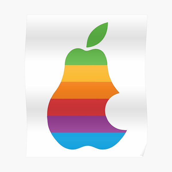 Poster Apple Logo Redbubble