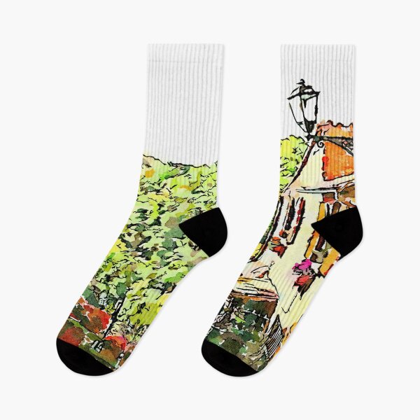 Item preview, Barbarano Romano: glimpse between houses of the village overlooking the woods designed and sold by Giuseppe Cocco.