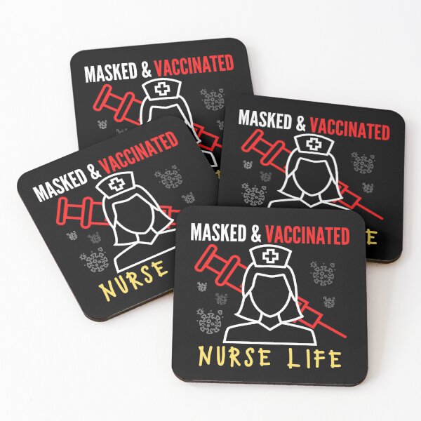 Item preview, Masked And Vaccinated Nurse Life designed and sold by RedFlamenco.