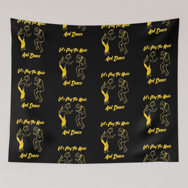 Item preview, Let's Play The Music And Dance, Dancing Cat, Dancing Dog designed and sold by HomeConscious.