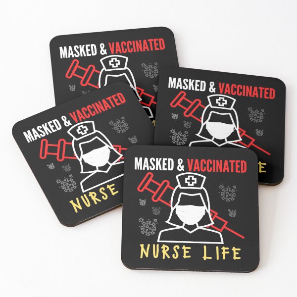 Item preview, Masked And Vaccinated Nurse Life designed and sold by RedFlamenco.