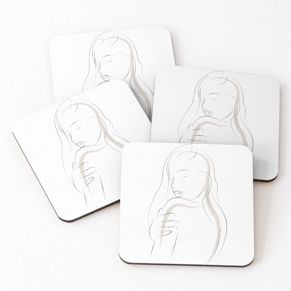 Item preview, Neutral Line Art Minimalist Accented Female Figure designed and sold by 4U2NV-LDN.