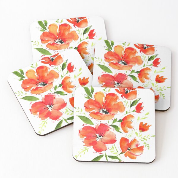 Item preview, Bright and delicate watercolor flowers designed and sold by RitaKo.