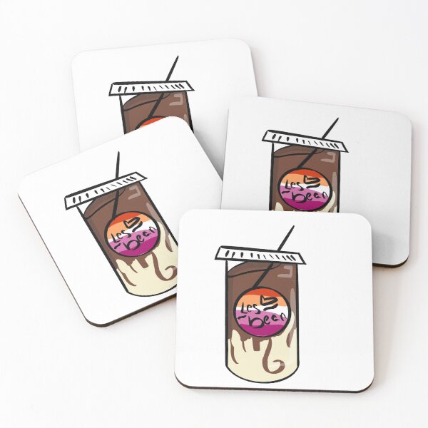 Item preview, Lesbian iced coffee pun designed and sold by lilaccoffin.