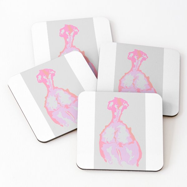 Item preview, abstract female figure pink coral back bum watercolour designed and sold by Erinmyles.