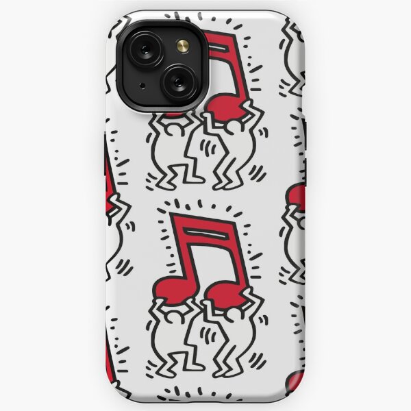 note de musique haring pop art Coque antichoc iPhone