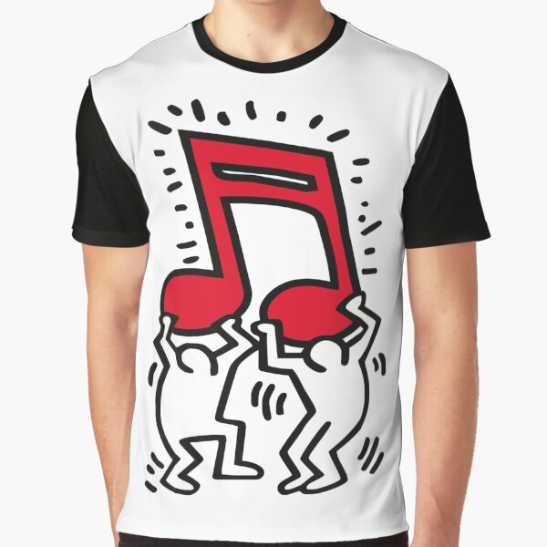 Artikel-Vorschau von Musiknote Haring Pop Art, designt und verkauft von mgdlnsapien.
