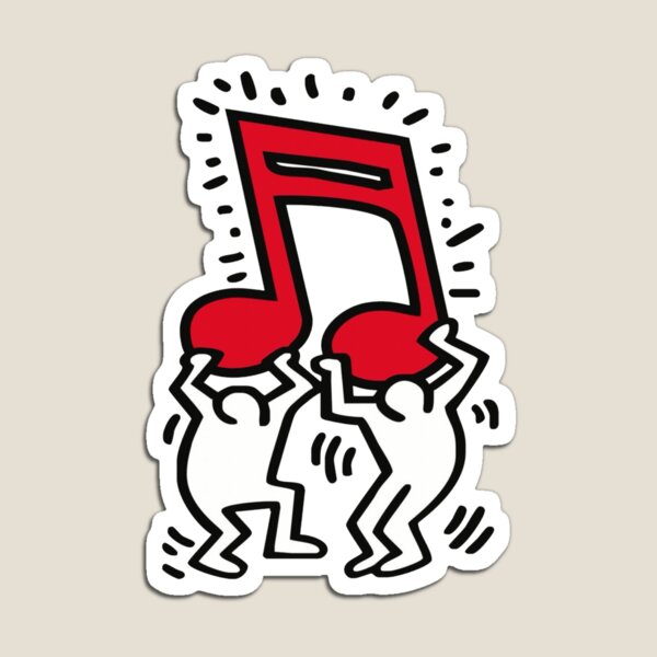 Item preview, Musiknote Haring Pop Art designed and sold by spdln.