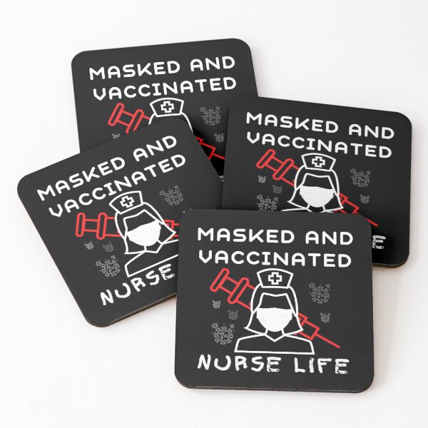 Item preview, Masked And Vaccinated Nurse Life designed and sold by RedFlamenco.