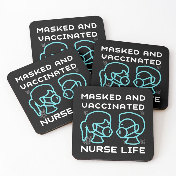 Item preview, Masked And Vaccinated Nurse Life designed and sold by RedFlamenco.