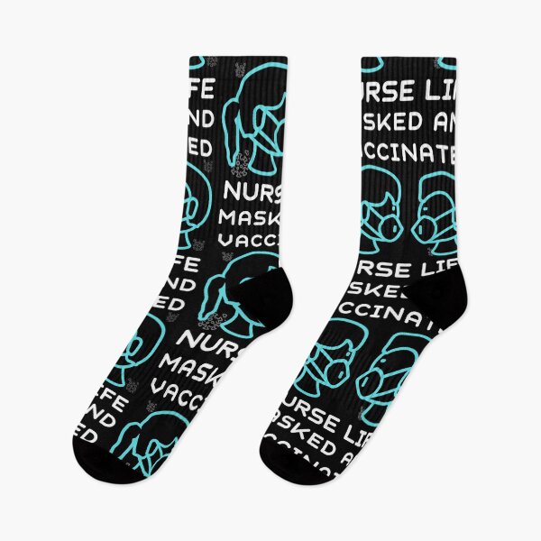 Item preview, Masked And Vaccinated Nurse Life designed and sold by RedFlamenco.