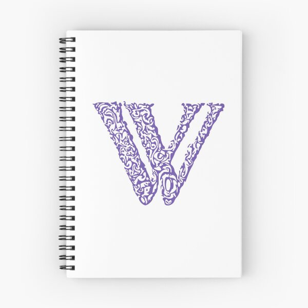 Item preview, Purple Monogram - Letter "W" designed and sold by RoamingRabbit.