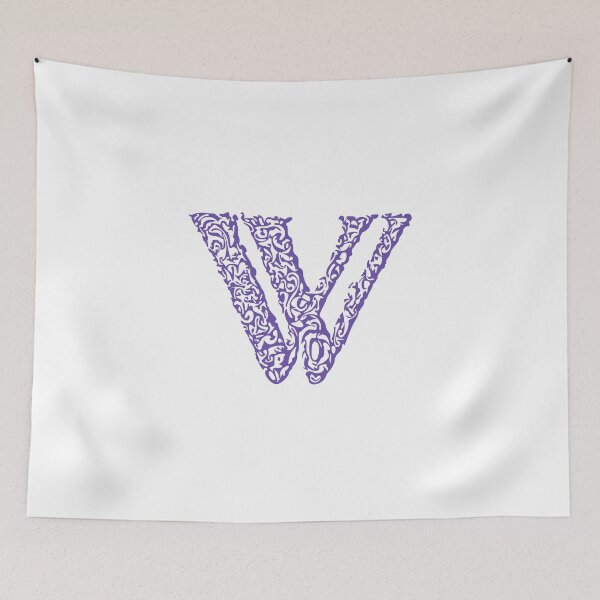 Item preview, Purple Monogram - Letter "W" designed and sold by RoamingRabbit.